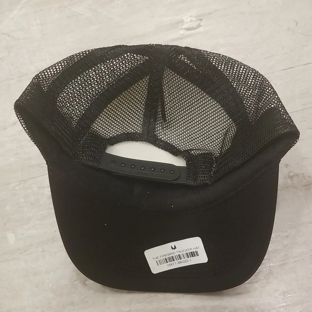 💕MINIMALE ANIMALE💕 The Firebird Mesh Trucker Hat Black/Gold One Size NWT